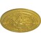 Ekena Millwork Vincent Ceiling Medallion (Fits Canopies up to 6"), Hand-Painted Rich Gold, 26"OD x 3"P CM26VIRGS - alternate 2
